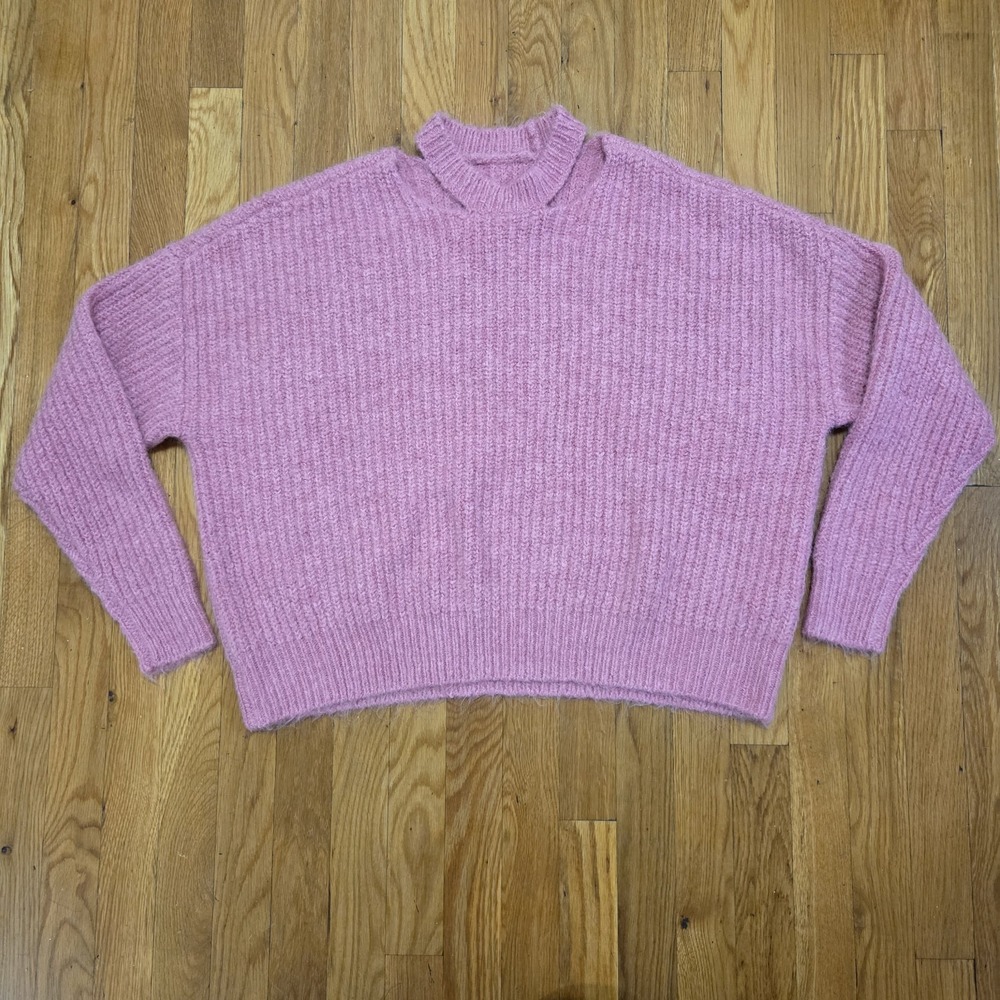 Pistola Cold Shoulder Eva Pullover Sweater In Aurora‎ Pink